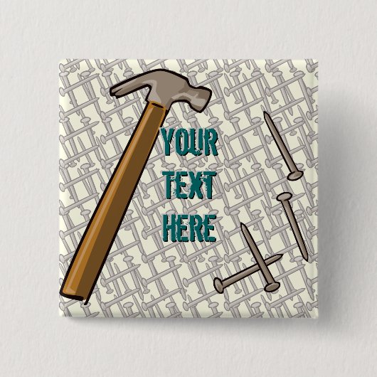 Hammer & Nails Button (Voorkant)