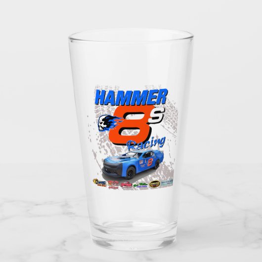 Hammer Racing Glass Cup Glas (Voorkant)