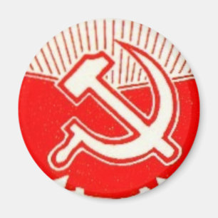 Hammer, Sickle en Red Flags Magneet