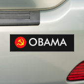 Hammer & Sickle Obama Bumpersticker (Op auto)