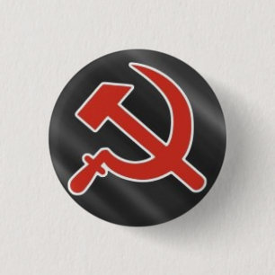 Hammer & Sickle Ronde Button 3,2 Cm