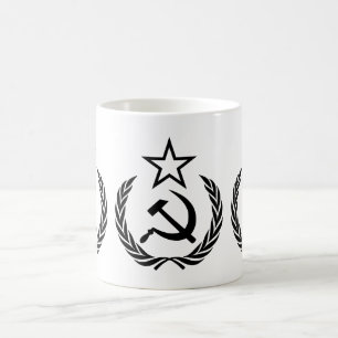 Hammer Sickle Star Symbool Icon Bold Revolutionair Koffiemok
