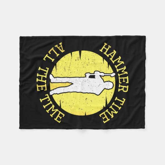 Hammer Time All The Time Funny Construction Manage Fleece Deken (Voorkant (Horizontaal))