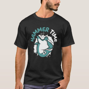 Hammer Time Shark Dierenvriend Marine Bioloog T-shirt