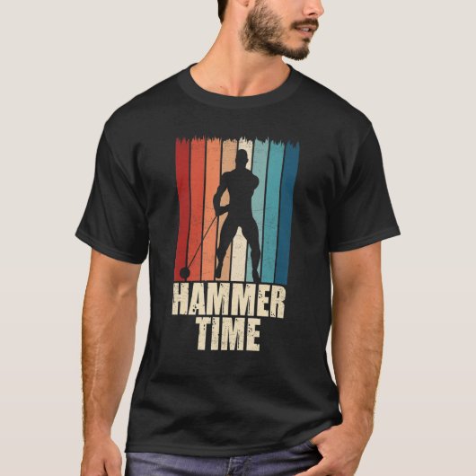 Hammer Time Throwing Throw Thrower Track Field App T-shirt (Voorkant)