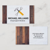 Hammer WFrench | Spackle | Hout Visitekaartje (Voorkant / Achterkant)