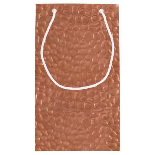 Hammered koperen vormgeving klein cadeauzakje (Achterkant)