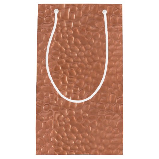 Hammered koperen vormgeving klein cadeauzakje (Voorkant)