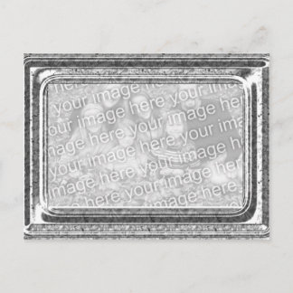 Hammered Silver Lijst Foto Sjabloongroet Briefkaart