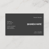 Hammered Visitekaartje (Achterkant)