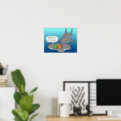Hammerhead Shaaark, poster voor blinde vlekken (Thuiskantoor)