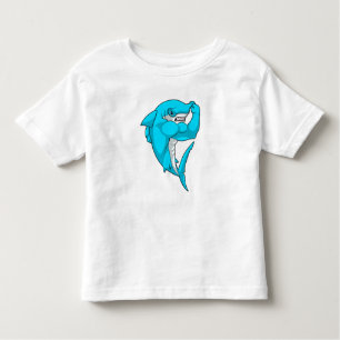 Hammerhead shark as Bodybuilder at Bodybuilding Kinder Shirts