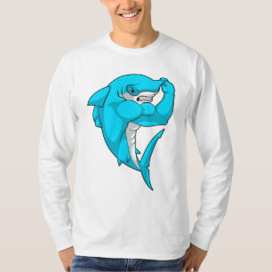 Hammerhead shark as Bodybuilder at Bodybuilding T-shirt