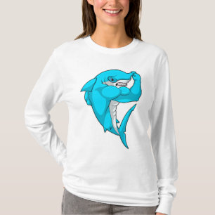 Hammerhead shark as Bodybuilder at Bodybuilding T-shirt