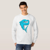 Hammerhead shark as Bodybuilder at Bodybuilding T-shirt (Voorkant volledig)