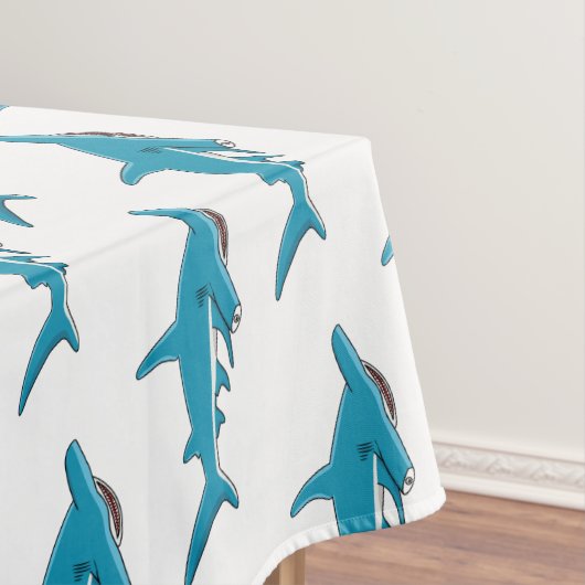 Hammerhead shark cartoon illustration  tafelkleed (Voorbeeld)