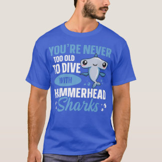 Hammerhead Shark Diving Quote voor een Hammerhead T-shirt