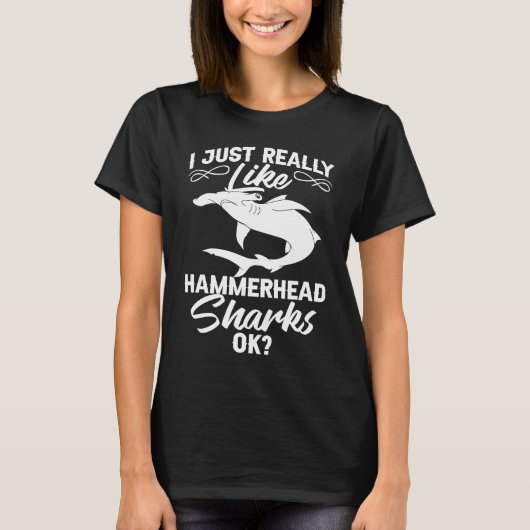 Hammerhead Shark Head T-shirt (Voorkant)