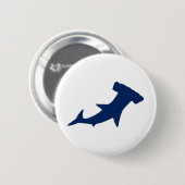 Hammerhead Shark Ronde Button 5,7 Cm (Voorkant /achterkant)