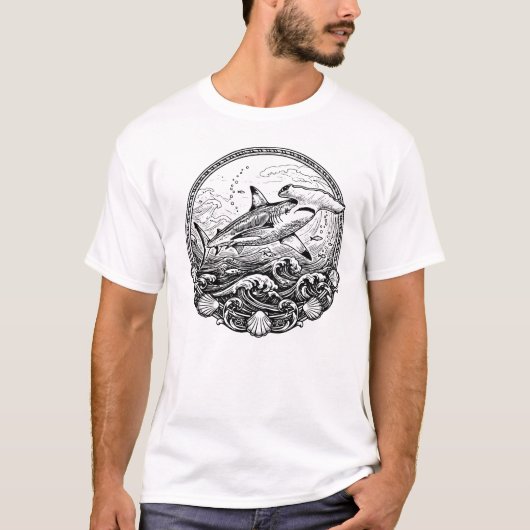 hammerhead shark t-shirt (Voorkant)