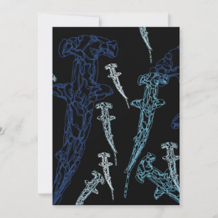 Hammerhead shark uitnodiging