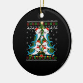 Hammerhead Shark Xmas Lighting Tree Shark Keramisch Ornament (Links)