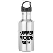Hammermodus ingeschakeld waterfles  (Voorkant)