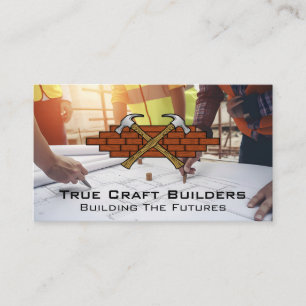 Hammers Bakstenen Muur Ingenieurs Visitekaartje