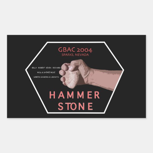 Hammerstone Band Sticker uit 2004 (Voorkant)
