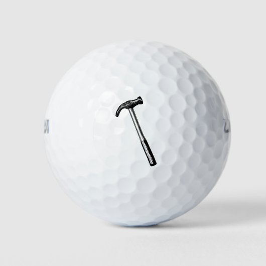 Hammertekening, illustratie. golfballen (Voorkant)