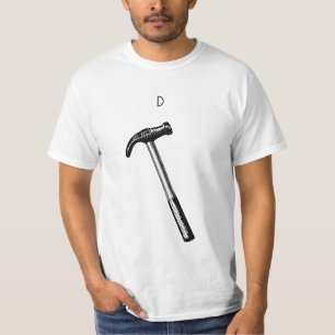 Hammertekening,  illustratie. t-shirt