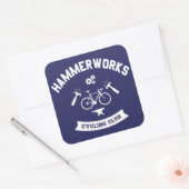 Hammerworks Cycling Club Vierkante Sticker (Envelop)
