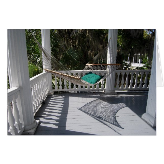 Hammock op de Porch Card (Voorkant Horizontaal)