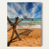 Hammock op een tropisch strand planner (Achterkant)