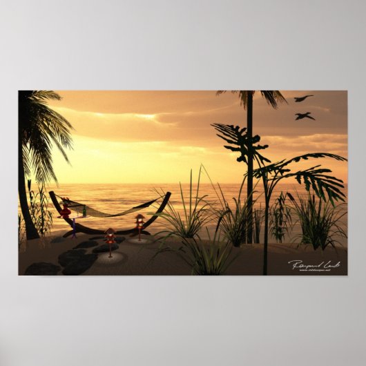 Hammock Sunset Print (Voorkant)