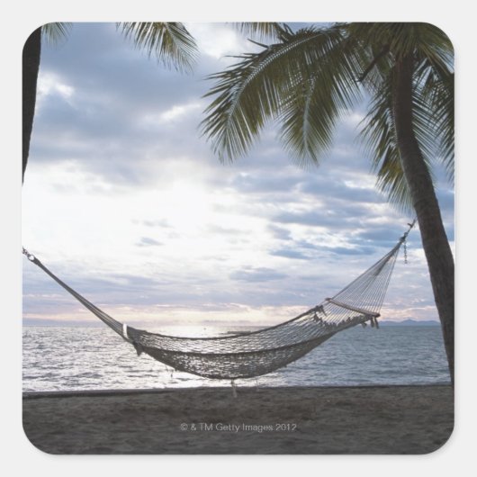 Hammock Vierkante Sticker (Voorkant)