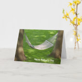 Hammock voor Vaderdag Kaart (Gele Bloem)
