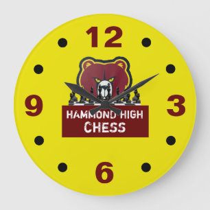HAMMOND HIGH SCHAAK Wandklok Grote Klok