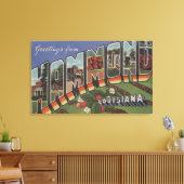 Hammond, Louisiana - Grote Letter-scènes Canvas Afdruk (Insitu (Woonkamer))