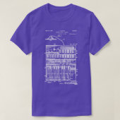 Hammond Orgel Patent Witte inkt T-shirt (Design voorkant)