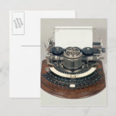 Hammond-typemachine met het ideale toetsenbord briefkaart (Voorkant / Achterkant)