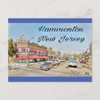 Hammonton New Jersey  kijk briefkaart
