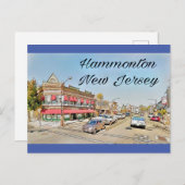 Hammonton New Jersey kijk briefkaart (Voorkant / Achterkant)