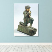 Hammurabi, koning van Babylon, bidden voor een hei Canvas Afdruk (Insitu (Houten vloer))