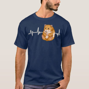 Hammy Hamster Heartbeat EKG Heart Rate Hamsters T-shirt