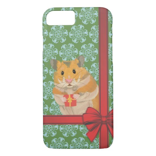 Hammy Kersthamster kerst Case-Mate iPhone Case (Achterkant)