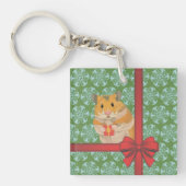Hammy Kersthamster kerst Sleutelhanger (Voorkant)