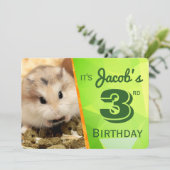 HammyVille - Carte d'invitation à l'anniversaire d (Debout devant)