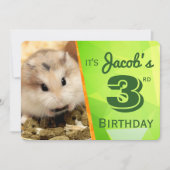 HammyVille - Carte d'invitation à l'anniversaire d (Devant)