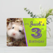 HammyVille - Carte d'invitation à l'anniversaire d (Debout devant)